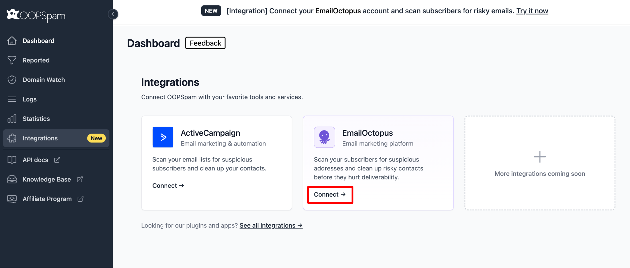 Scan and Clean Your List with OOPSpam