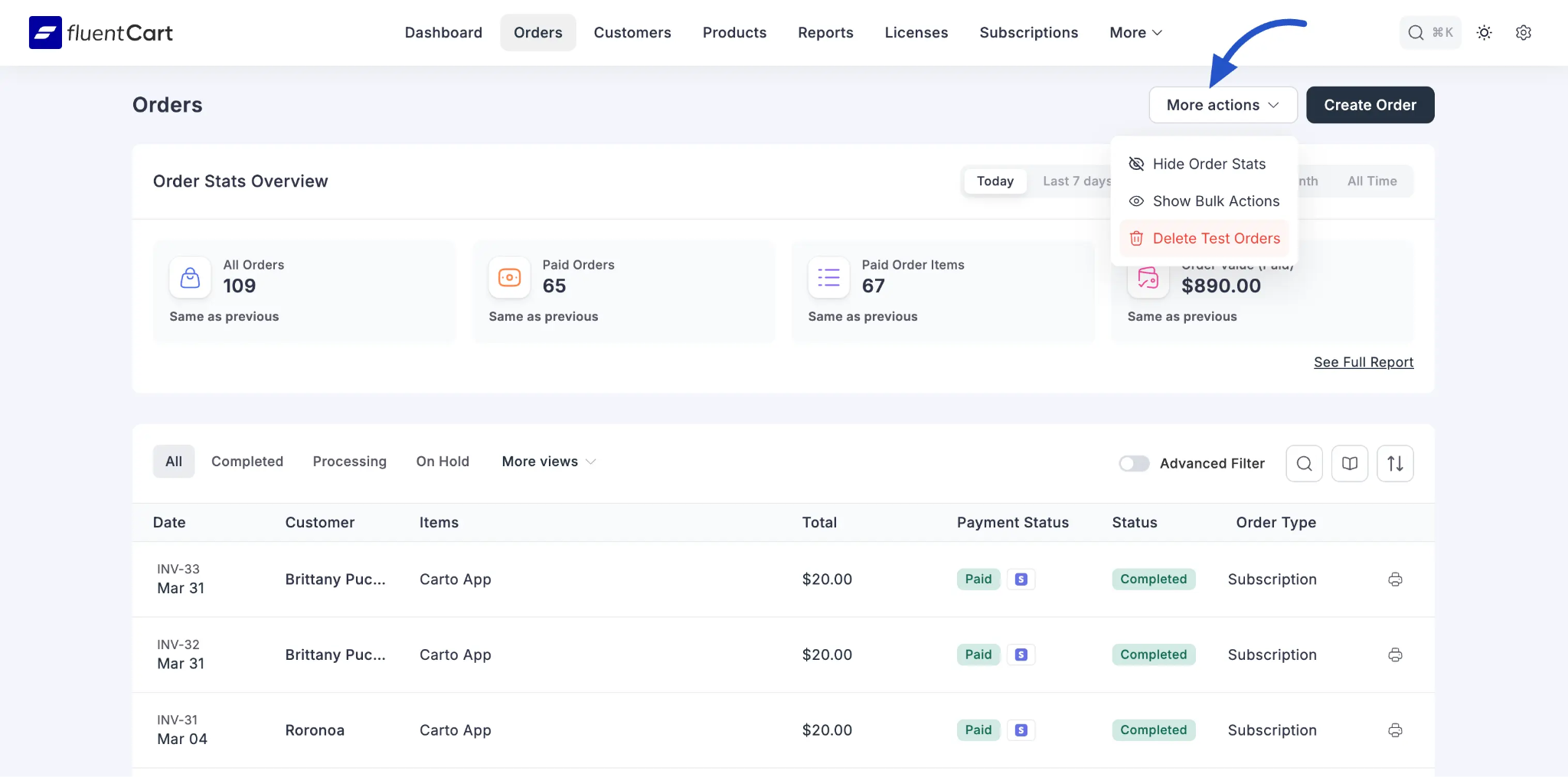 Clean Up and Monitor Your Orders