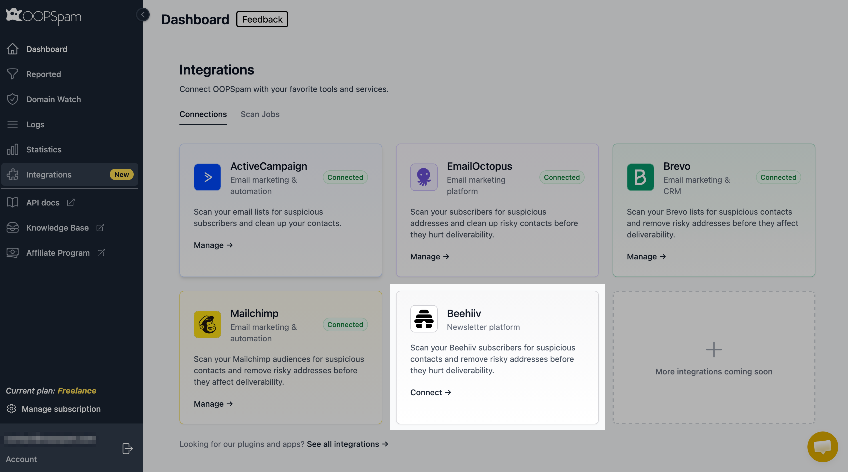 Step 1: Find the Beehiiv Integration Step 1: Find the Beehiiv Integration