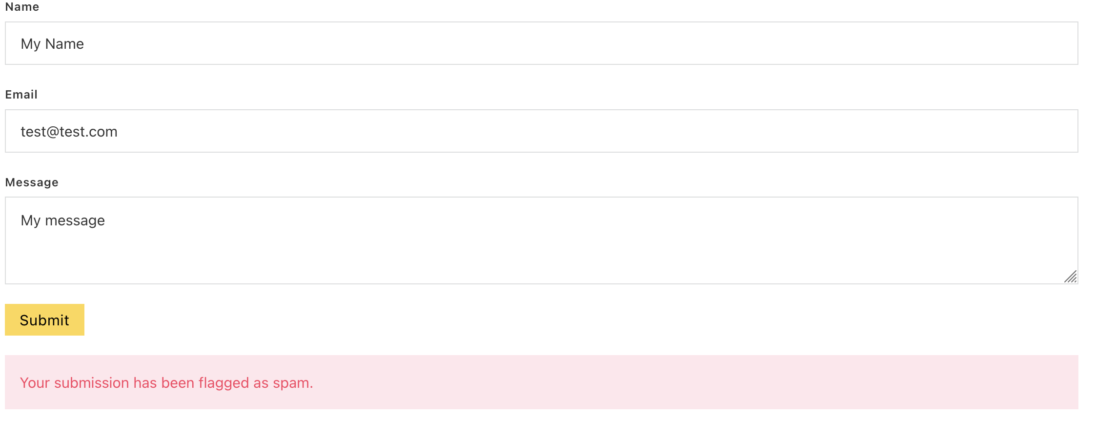 Submit a test entry. Check Spam Entries and Valid Entries to confirm it was logged. Submit a test entry. Check Spam Entries and Valid Entries to confirm it was logged.