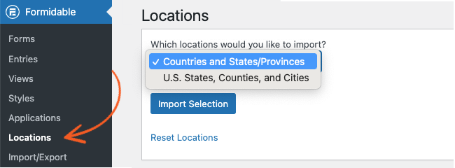 Formidable Locations add-on 