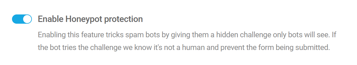 Enable Honeypot Protection in Forminator Enable Honeypot Protection in Forminator