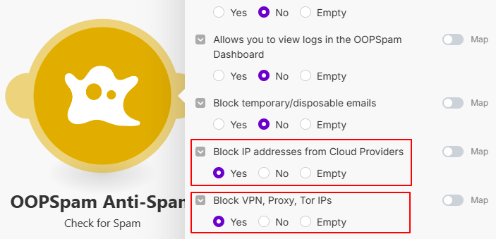 Enable VPN and Cloud Provider Blocking in Make