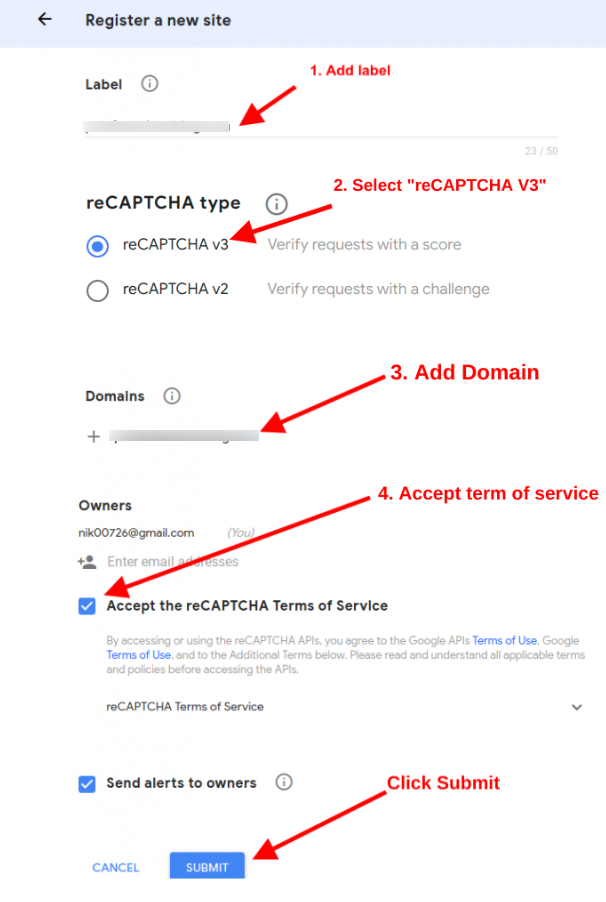 Use Google reCAPTCHA v3 Use Google reCAPTCHA v3