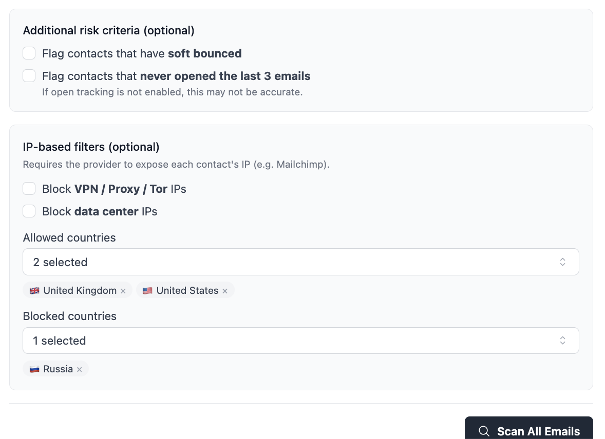 Step 6: Set IP-Based Filters