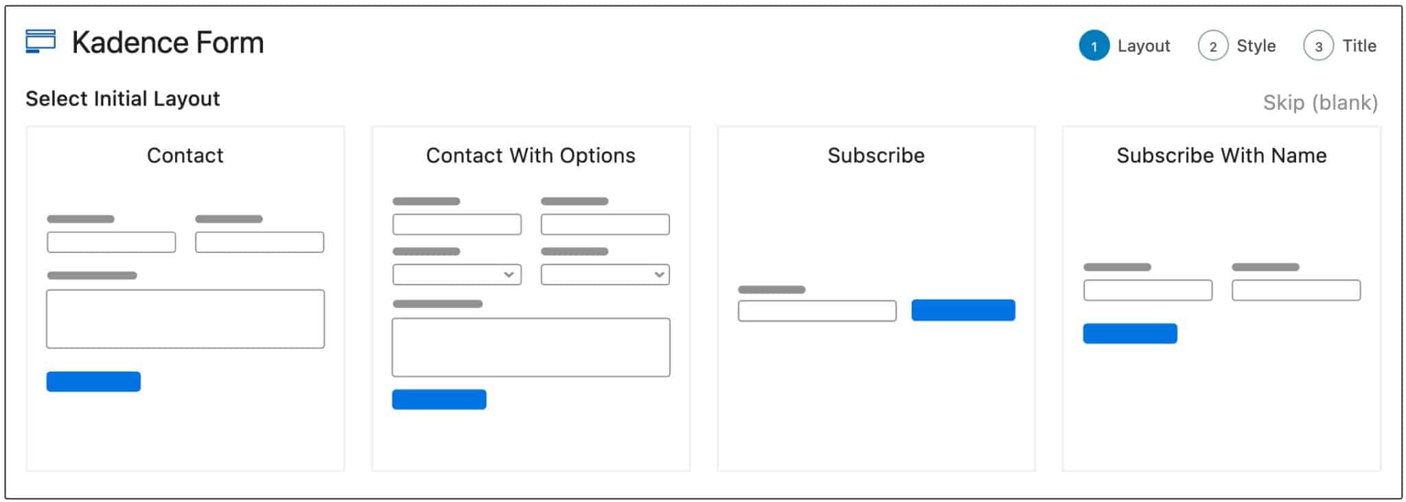 Kadence Forms