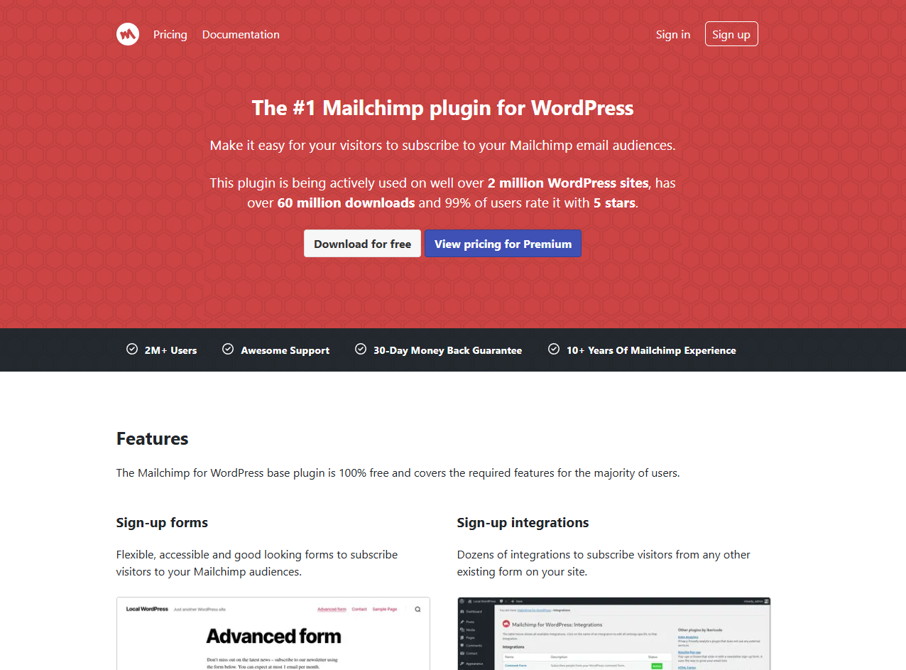 MC4WP: Mailchimp for WordPress