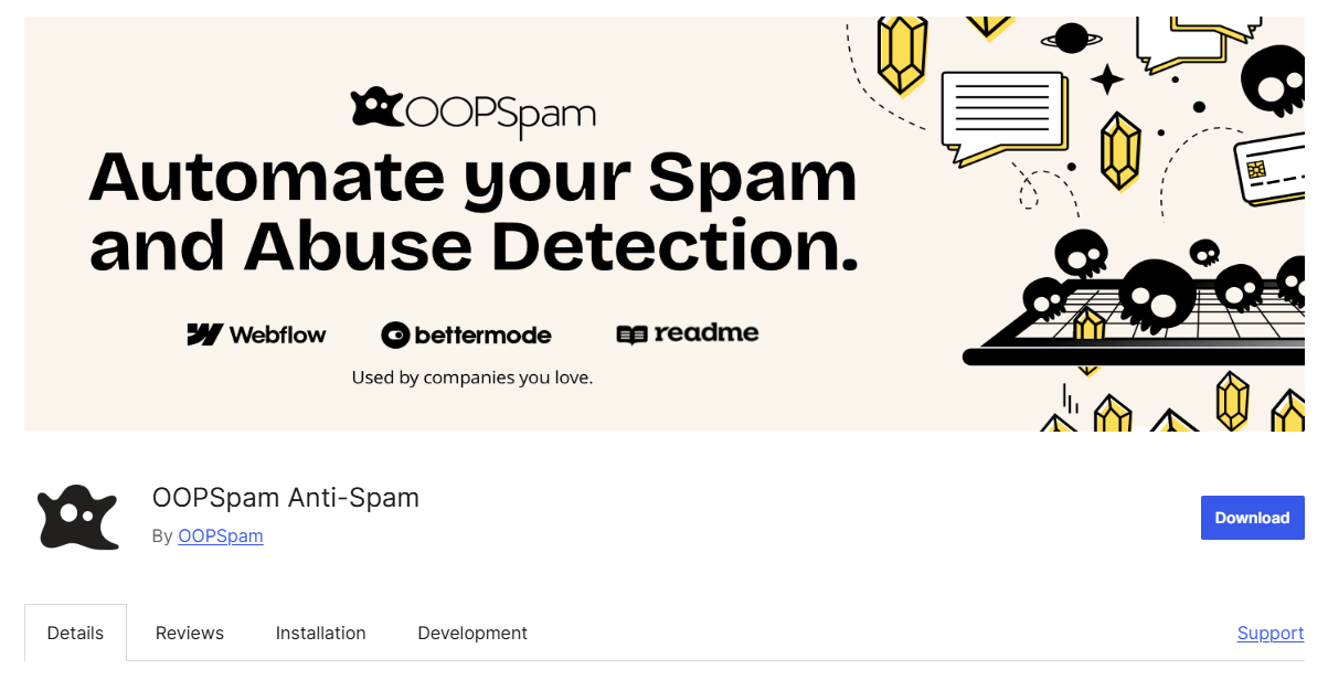 OOPSpam WordPress plugin
