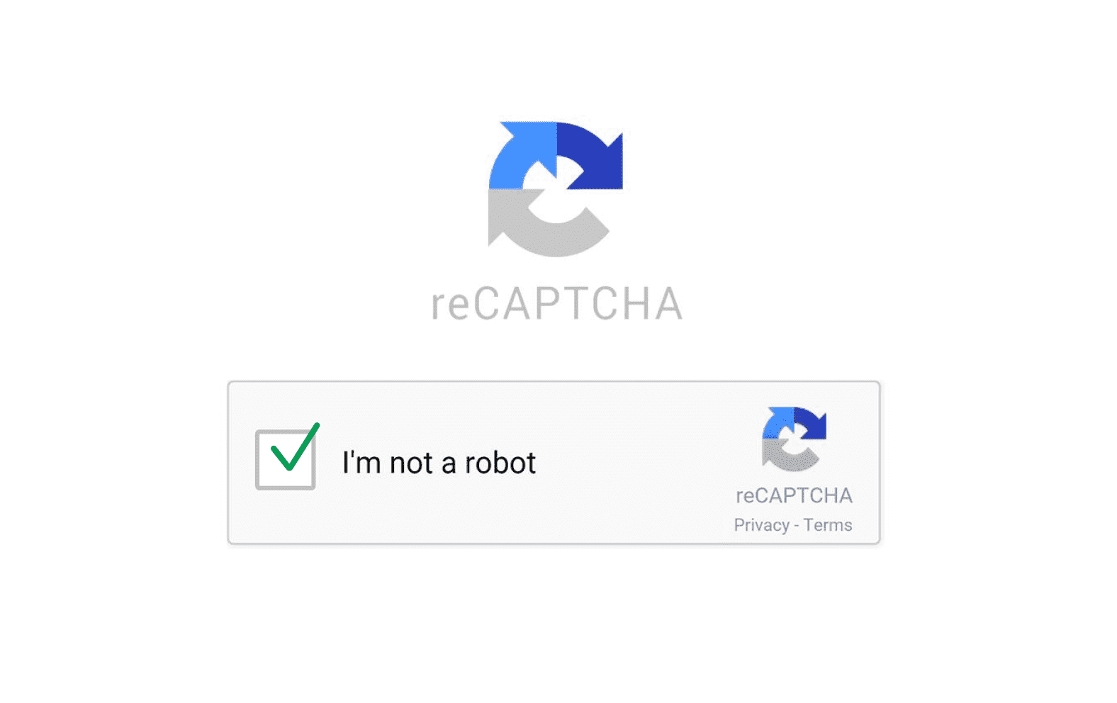 reCAPTCHA homepage