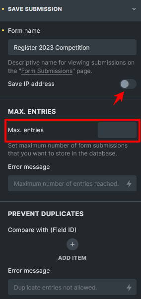 Prevent duplicates in Bricks Forms