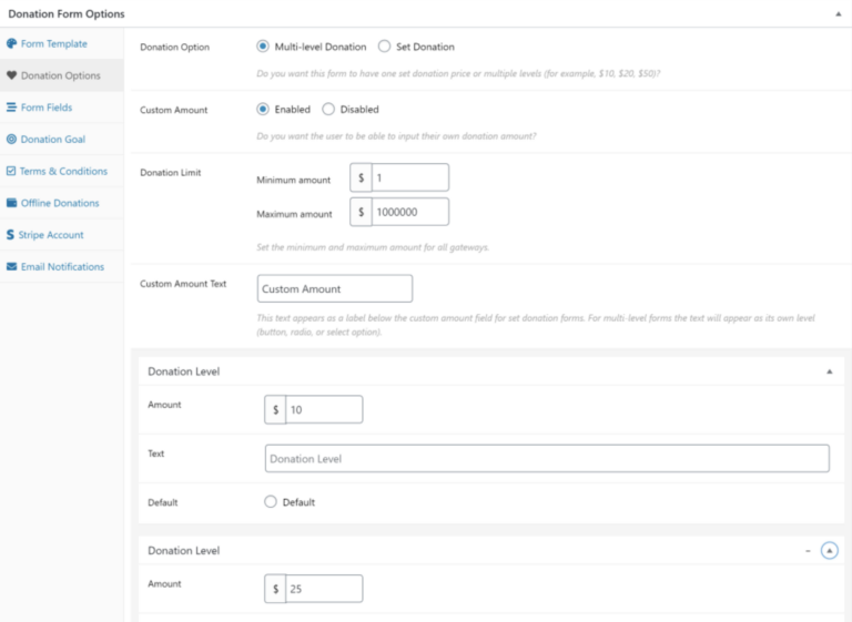 Set Donation Amount Limits in GiveWP Set Donation Amount Limits in GiveWP