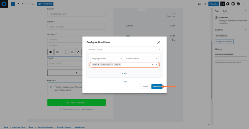 SureCart Restricting Purchases via Shipping Zones 