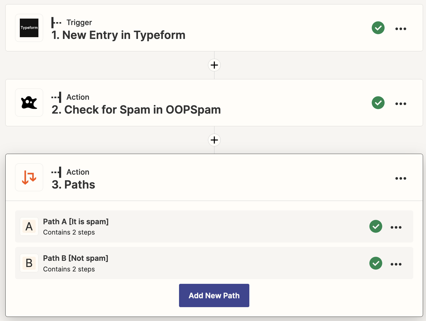 Stop spam on Typeform using Zapier and OOPSpam