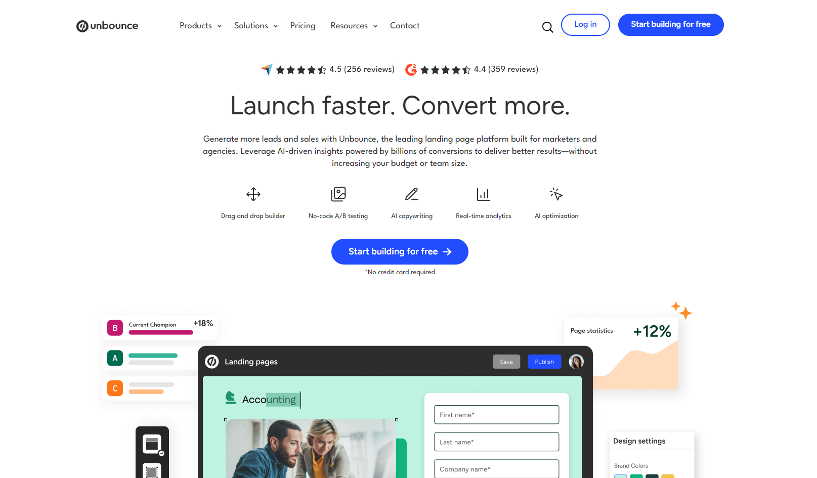 Unbounce Forms