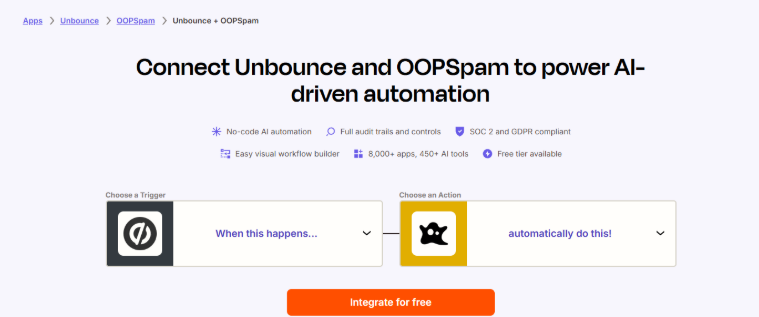 Use OOPSpam for Advanced Spam Filtering