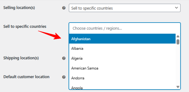 Allow Only Specific Countries