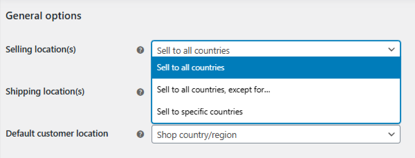 Choose Your Selling Locations