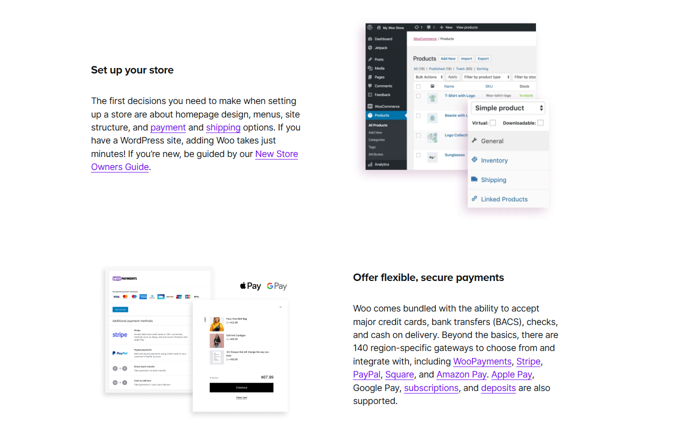 WooCommerce Core Features
