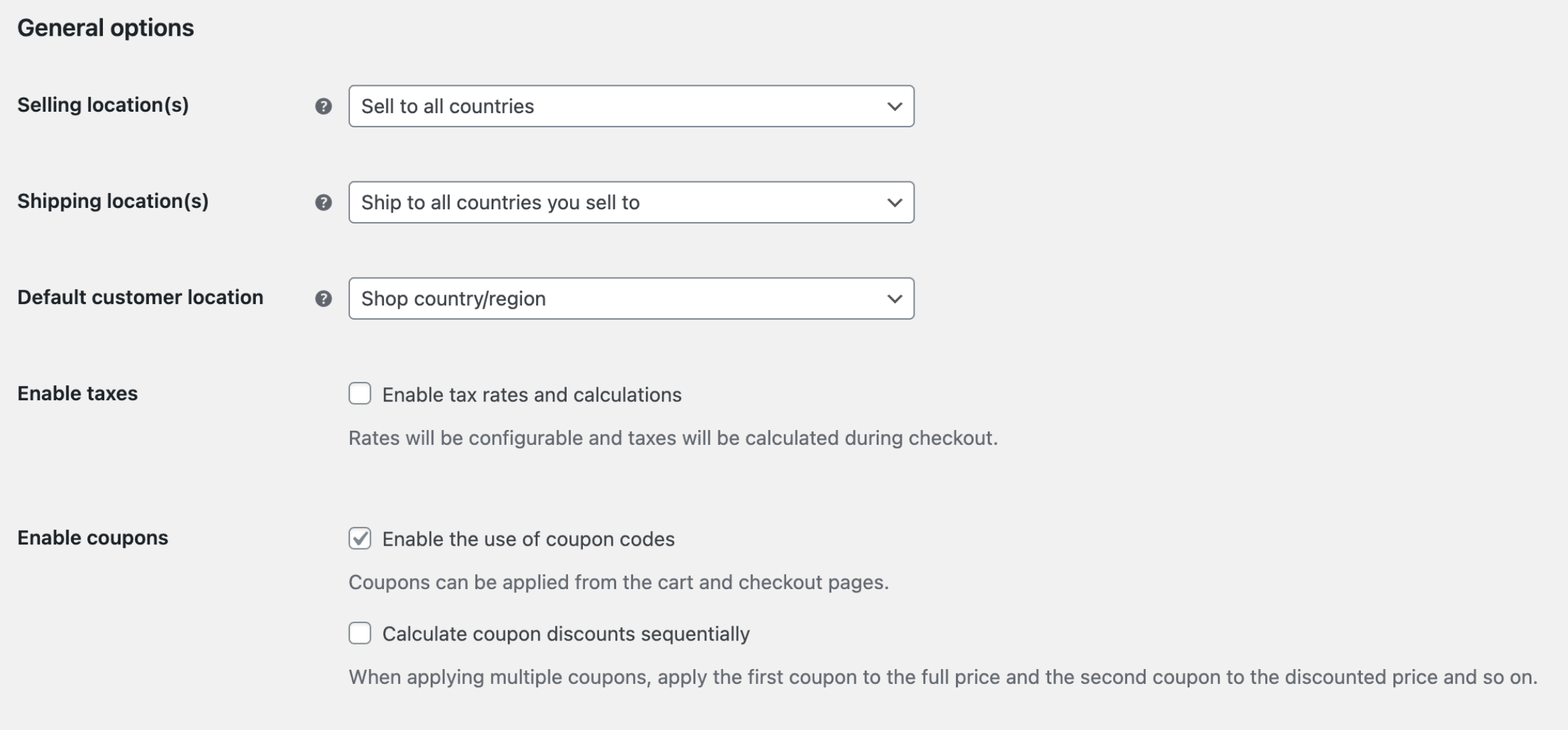 WooCommerce's Built-In Selling Location(s) Setting WooCommerce's Built-In Selling Location(s) Setting