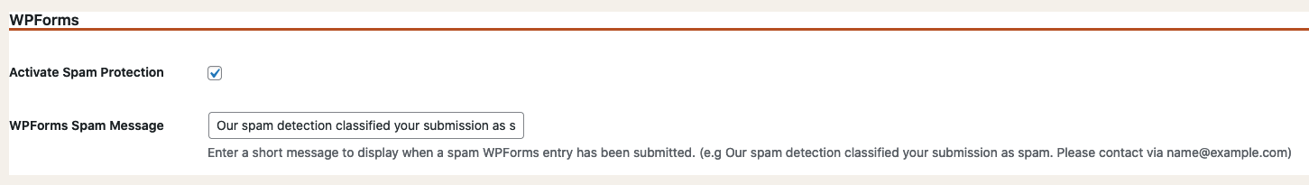 OOPSpam Anti-Spam WordPress Plugin Settings