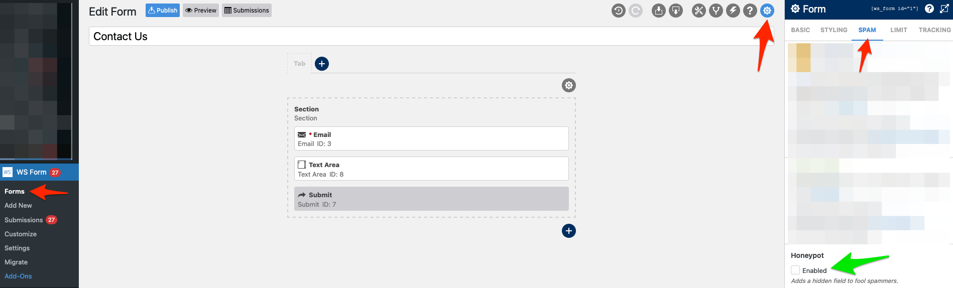 WS Form Honeypot